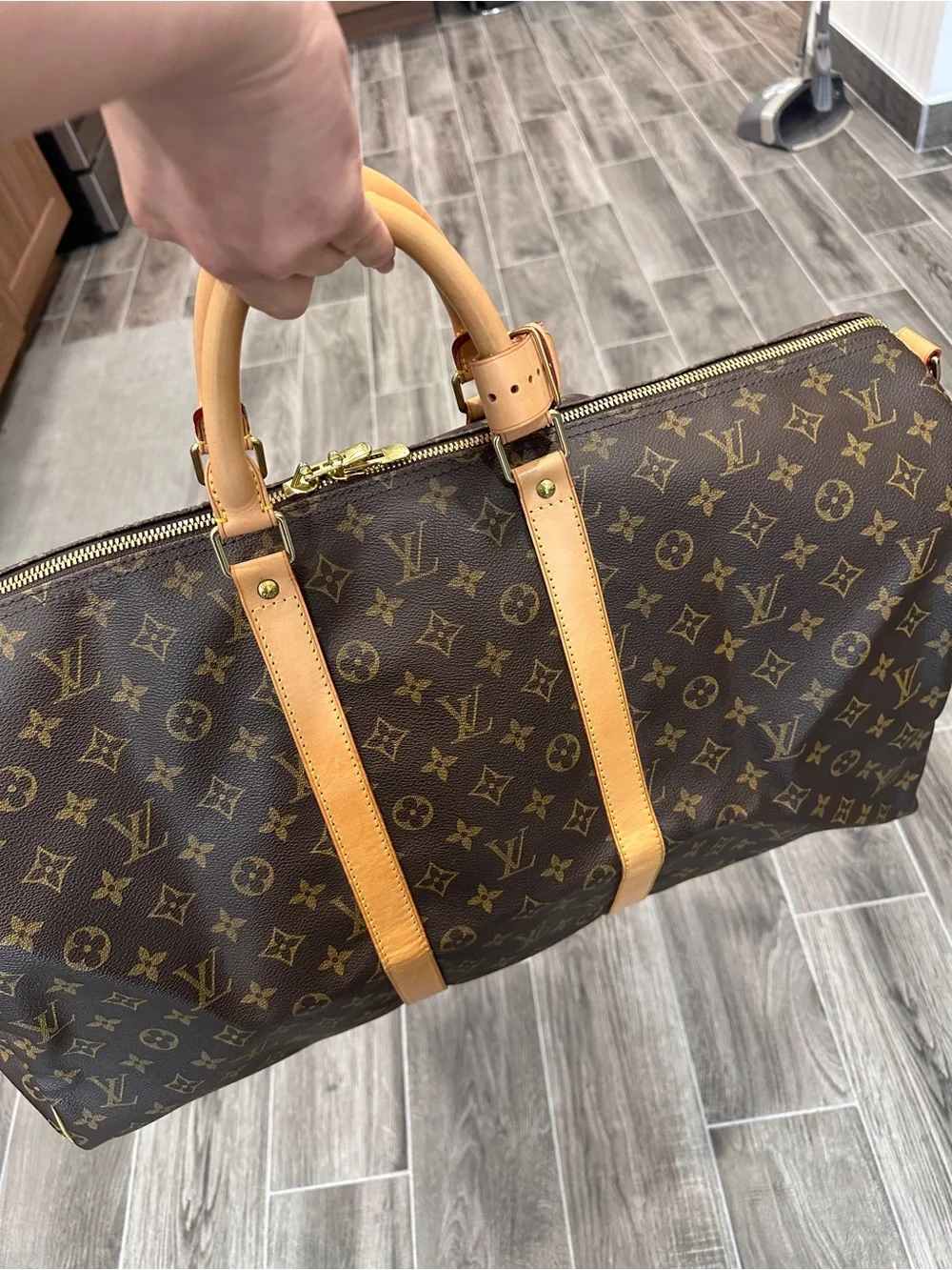 LOUIS VUITTON BANDOULIERE 55 MONOGRAM CANVAS - Picture 7 of 16
